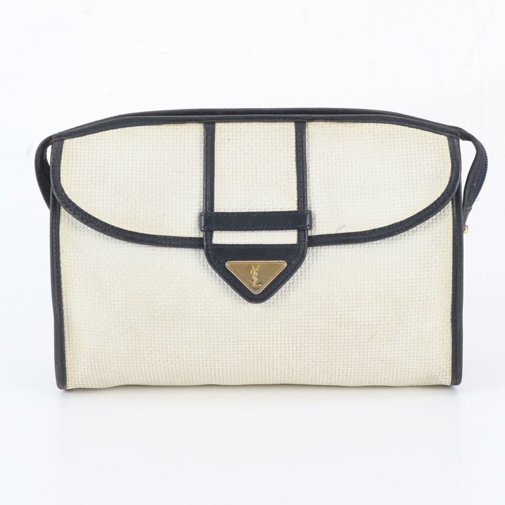Yves Saint Laurent (YSL) Second Bag, Clutch Pouch, Leather, Brand, Men's
